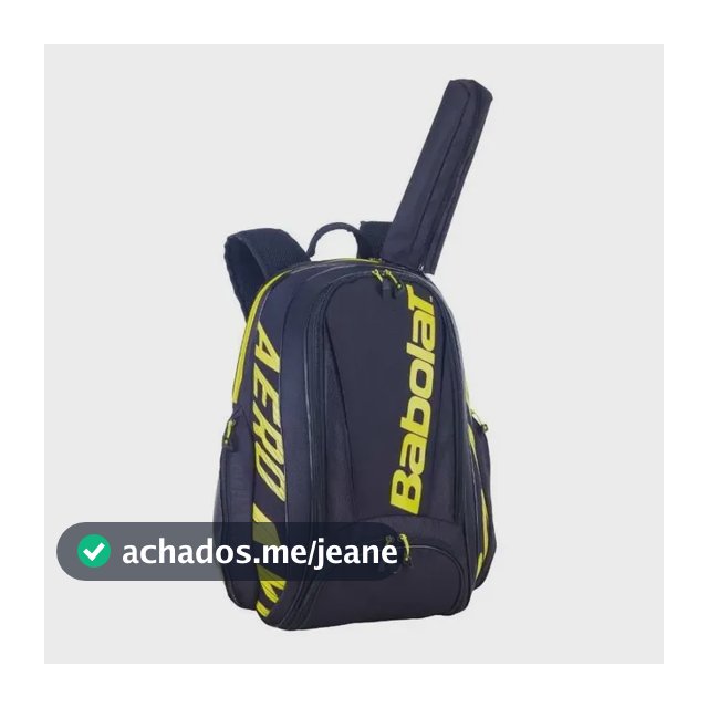 Título: Mochila Babolat Pure Aero Tennis E Beach Preto - Amarelo