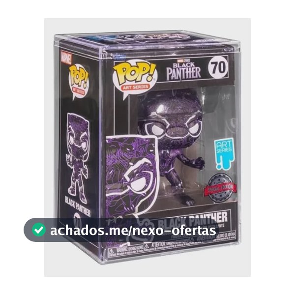 Funko Pop! Art Series Black Panther Pantera Negra Colecionável Exclusivo