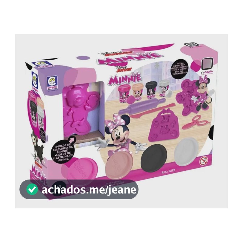 Kit Massinha Da Minnie Disney C/ Acessórios - Cotiplás