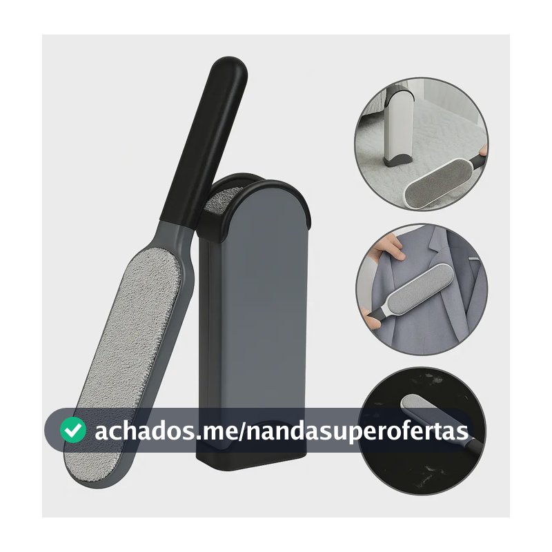 Escova Mágica Removedora Tira Pelos PET Roupa Sofa Caes Gato ÓH CÉUS Aletronix