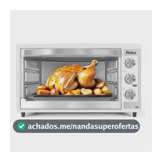 Forno Elétrico Philco 50L Branco Dupla Resistência PFE52B