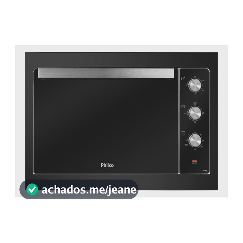 Forno de embutir elétrico Philco Embutir PFE47A 47L preto