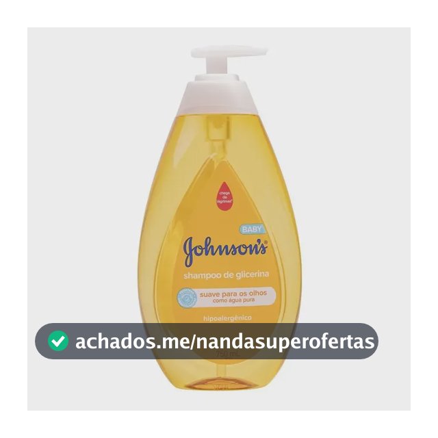Shampoo Johnson's Baby Glicerina Hipoalergênico 750ml