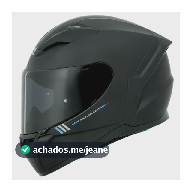 Capacete Axxis Segment Solid A1 Preto Fosco Lançamento Nf