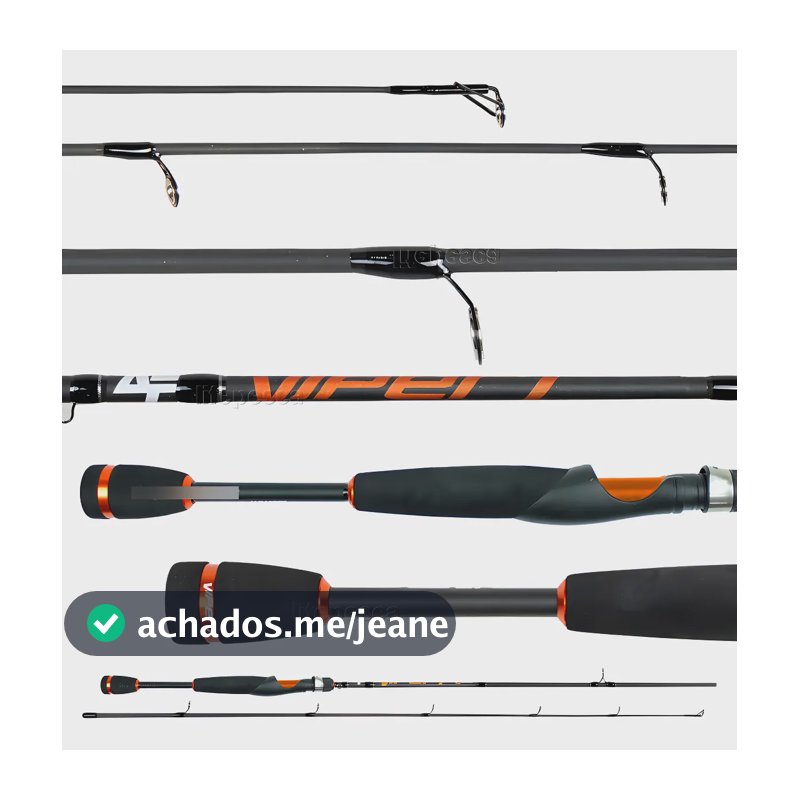 Vara Para Molinete 1,68m Albatroz Viper I S562 Fibra De Carbono 17lbs