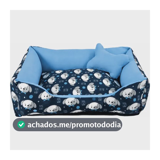 Caminha De Cachorro Impermeável + Ossinho M 60x50 Lavável