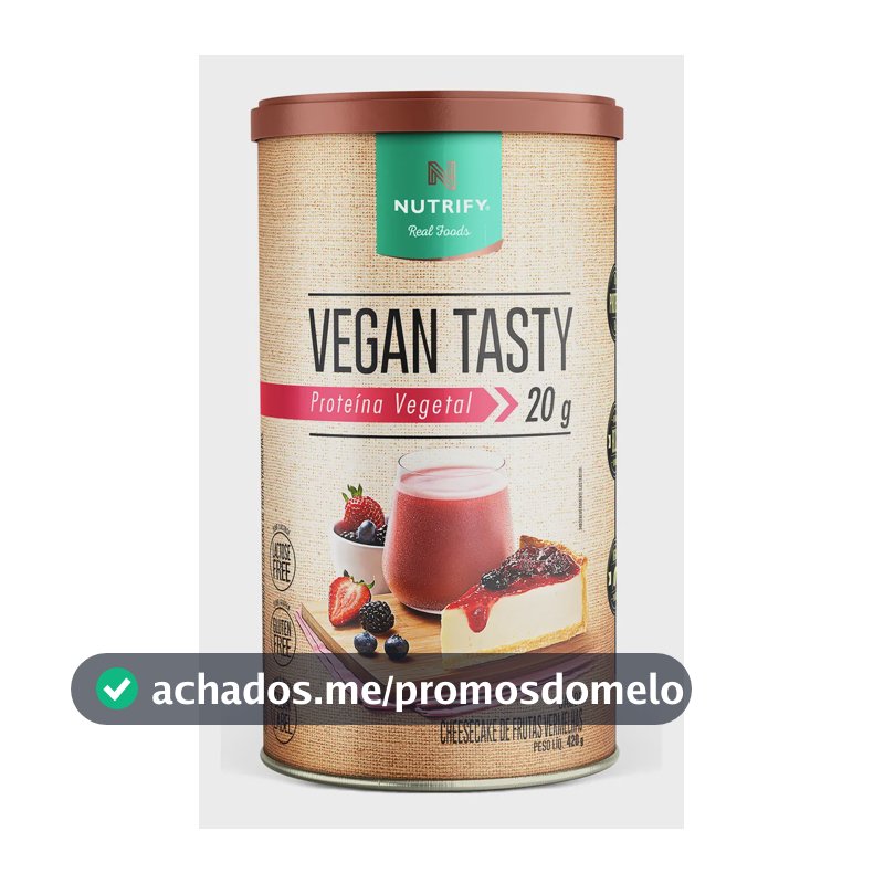 Proteína Vegan Tasty Frutas Vermelhas 420g Nutrify Frutas Vermelhas