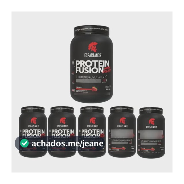 6x Protein Fusion Whey Isolate 900g - Kit Atacado Cx Fechada Morango