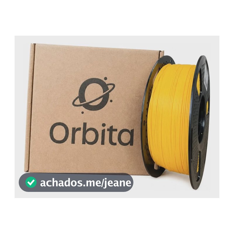Filamento Pla Para Impressora 3d Orbita 1,75 Mm 1 Kg Amarelo