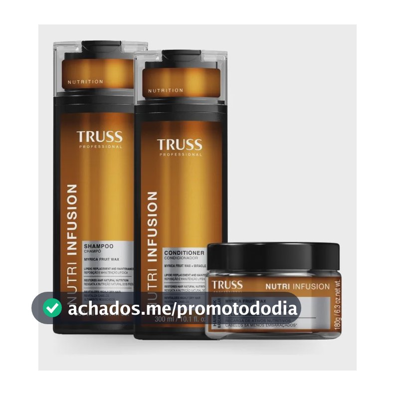 Truss Nutri Infusion Shampoo + Condicionador + Mascara 180g