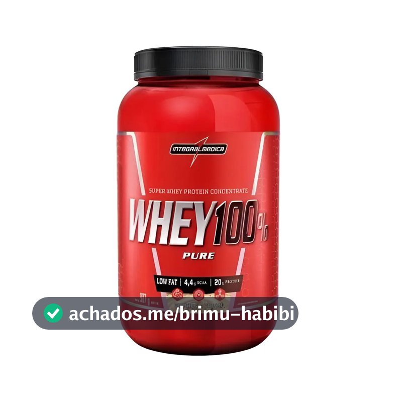 Whey 100% Pure Pote (907g) Integralmédica Sabor Cookies And Cream
