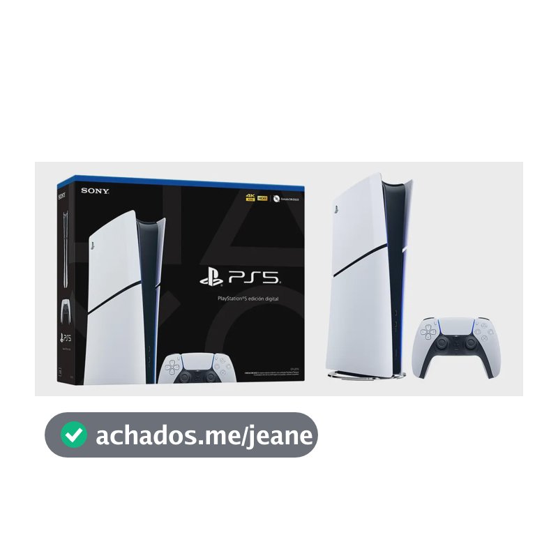 Playstation 5 Edição Digital 825 Gb Slim Cfi 2114b Novo Lacrado Branco/preto