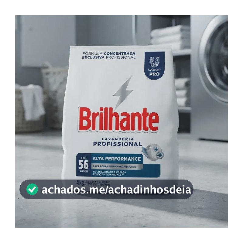 Lava Roupas Em Pó Lavanderia Profissional Alta Performance Pacote 4kg Brilhante