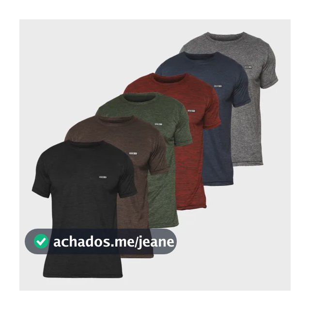 Kit 6 Camisetas Masculina Academia Dry Fit Malha Fria Treino