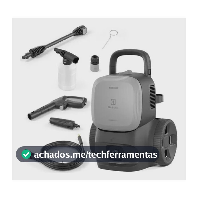 Lavadora de Alta Pressão Electrolux 1850PSI 1500W Potência com Aplicador de Detergente PowerWash EWS1850 Lava Jato Lava Car