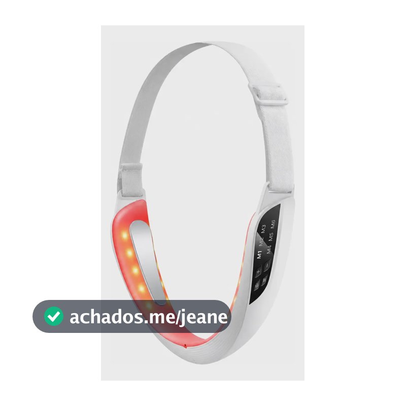 Massageador Facial - Microcorrentes E Fototerapia Branco Usb