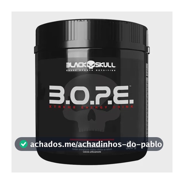 Pré Treino B.o.p.e - 300g - Sabor Frutas Vermelhas- Black Skull