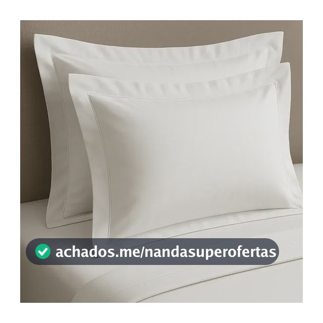 Kit 4 Fronha 50x70 Com Aba 600 Fios Algodão Premium