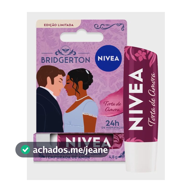 Hidratante Labial Torta de Amora Edição Limitada Bridgerton 4,8g Nivea
