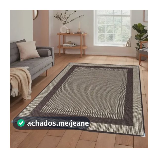 Tapete Sala Quarto Pequeno 100 X 150 Sisal Antiderrapante. 1.5 M 1 M Marrom
