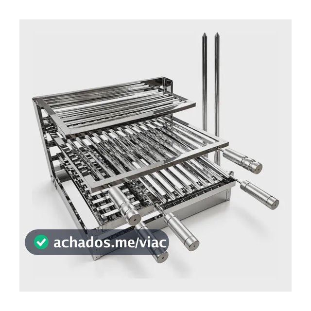 Suporte Grill Para Bancada E Churrasqueira Inox Premium