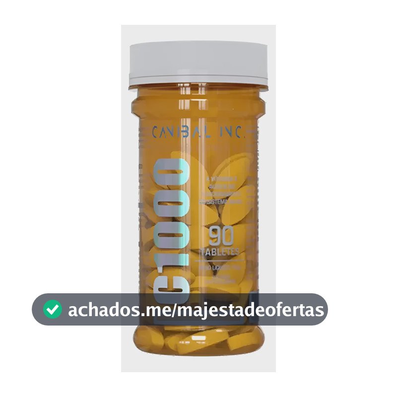 C 1000 Ácido Ascórbico Vitamina C 90 1g Tabs Canibal 90g C 1000