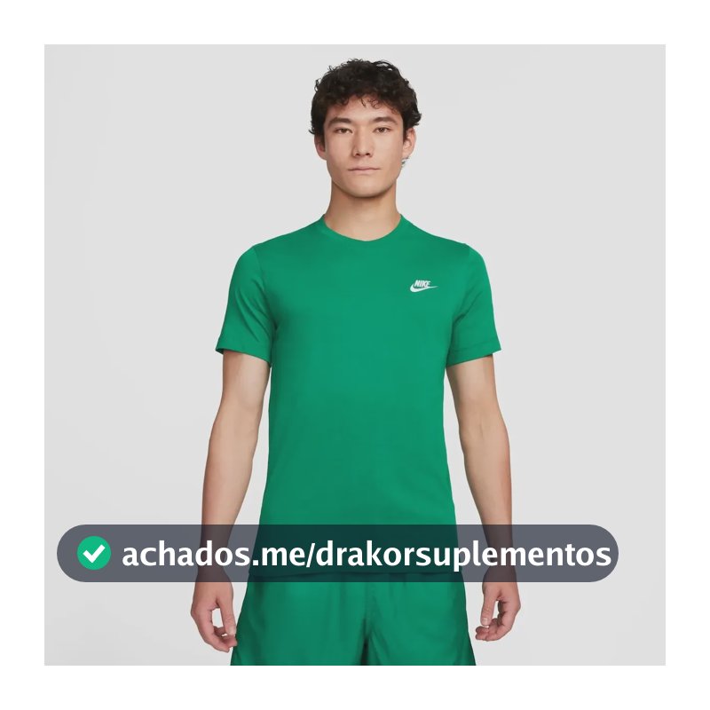 Camiseta Nike Sportswear Club Masculina Verde-escuro G