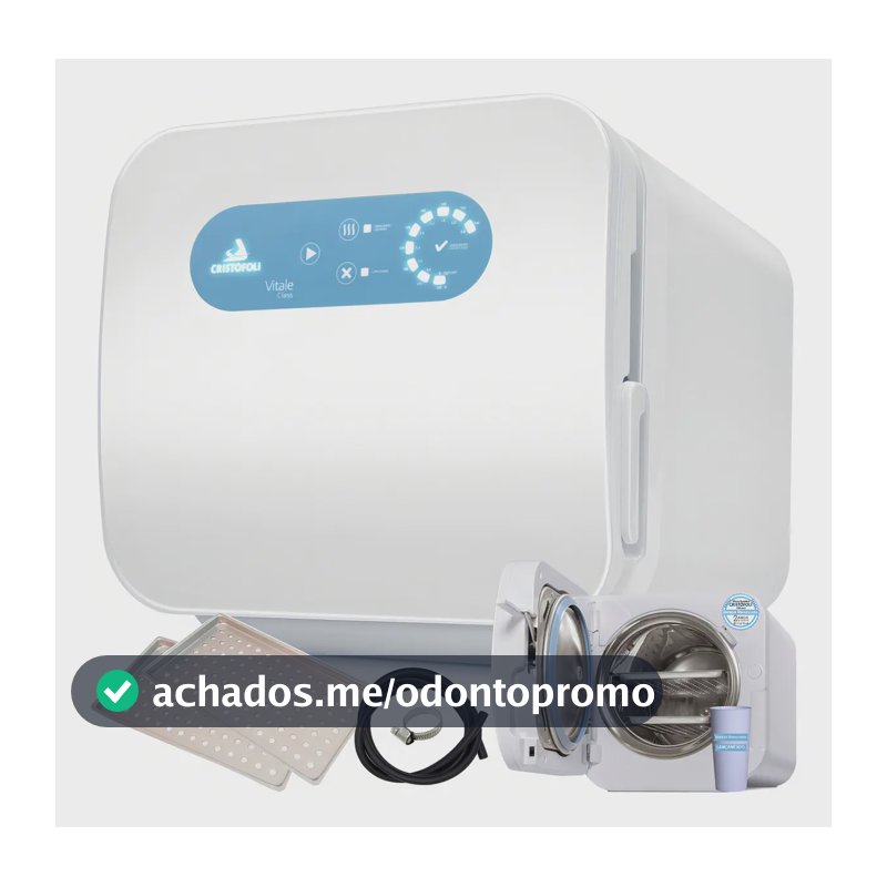 Autoclave Semiautomática 12L Cristófoli Vitale Class Inox