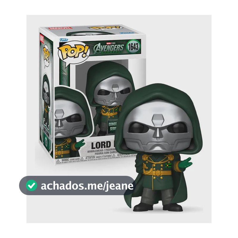 Boneco Funko Pop! Marvel Vingadores Dr Destino Lorde Destino