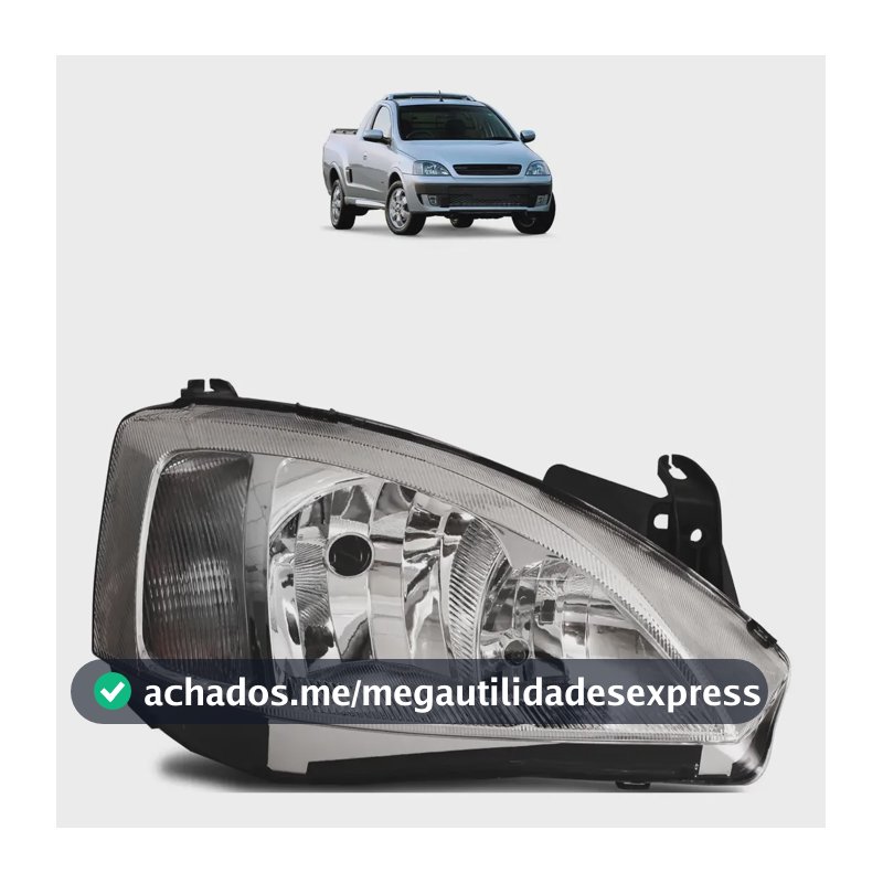 Farol Corsa Montana 03 04 05 06 07 08 09 10 11 12 Cromado