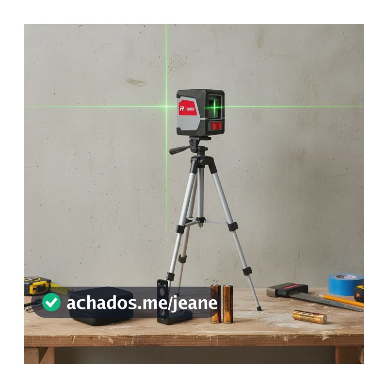 Nivel Laser Verde 2 Linhas Tripé Profissional Prumo 20m