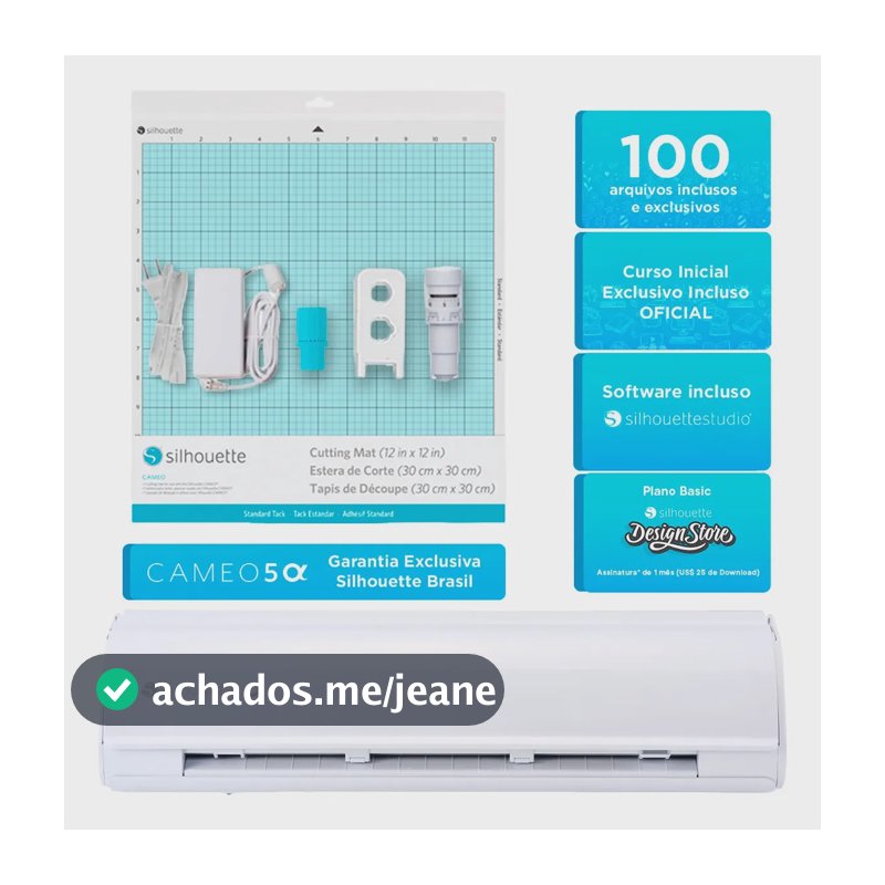 Silhouette Cameo 5 Alpha Branca Máquina de Recorte Avançada
