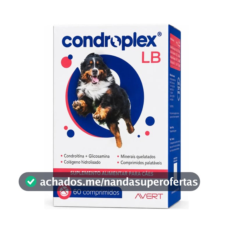 COSENTINA Articular Condroplex LB 60 Comprimidos Condroitina + Glicosamina Cão Senior Avert