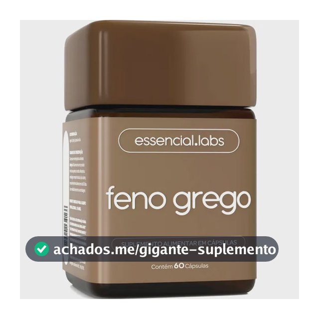 FENO GREGO 450mg - Fórmula Avançada com Máxima Concentração e Pureza - 60 Cápsulas