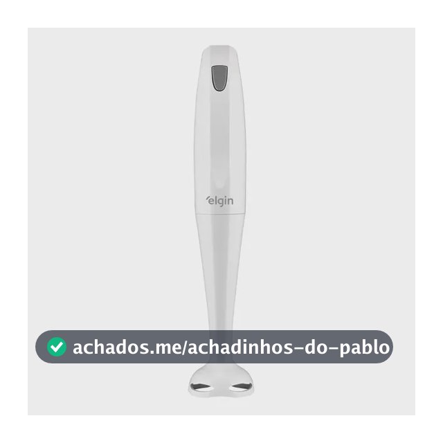 Mixer De Mão Portátil Branco 200w Com Copo 700ml MIX1002 Elgin