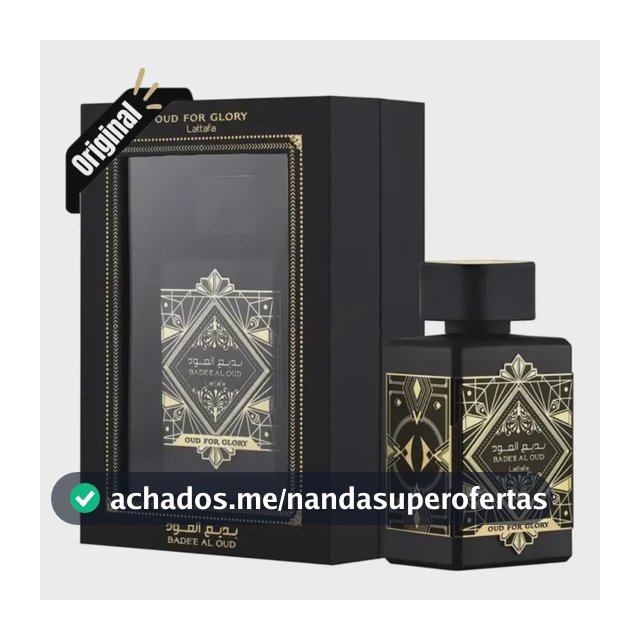 Perfume Arabe Badee Al Oud For Glory 100ml Masculino Edp
