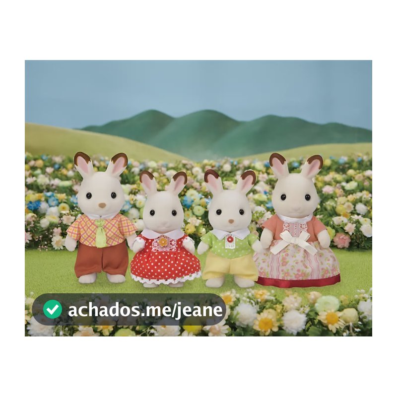 Sylvanian Families Familia Dos Coelhos Chocolate