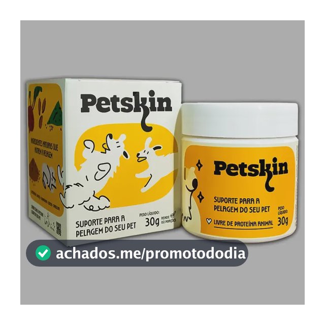 Suplemento Natural Pet P/ Dermatite E Leishmaniose - Petskin