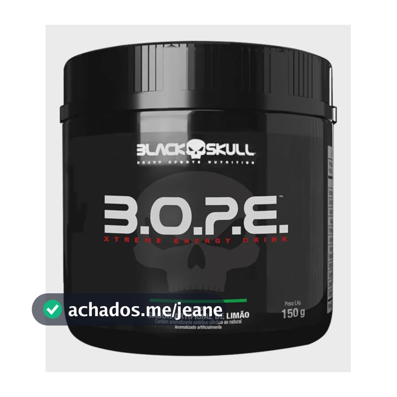 Pré Treino Bope (150g) - Black Skull Sabor Limão