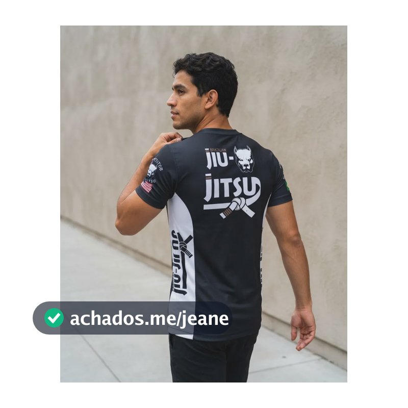 Blusa Jiu-jitsu Treino Camisa Proteção Pele Térmica Dry Fit Preto Jiu-jitsu M