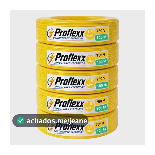 Cabo Flexivel  1 5mm Rolo 100 Metros 750v Unipolar