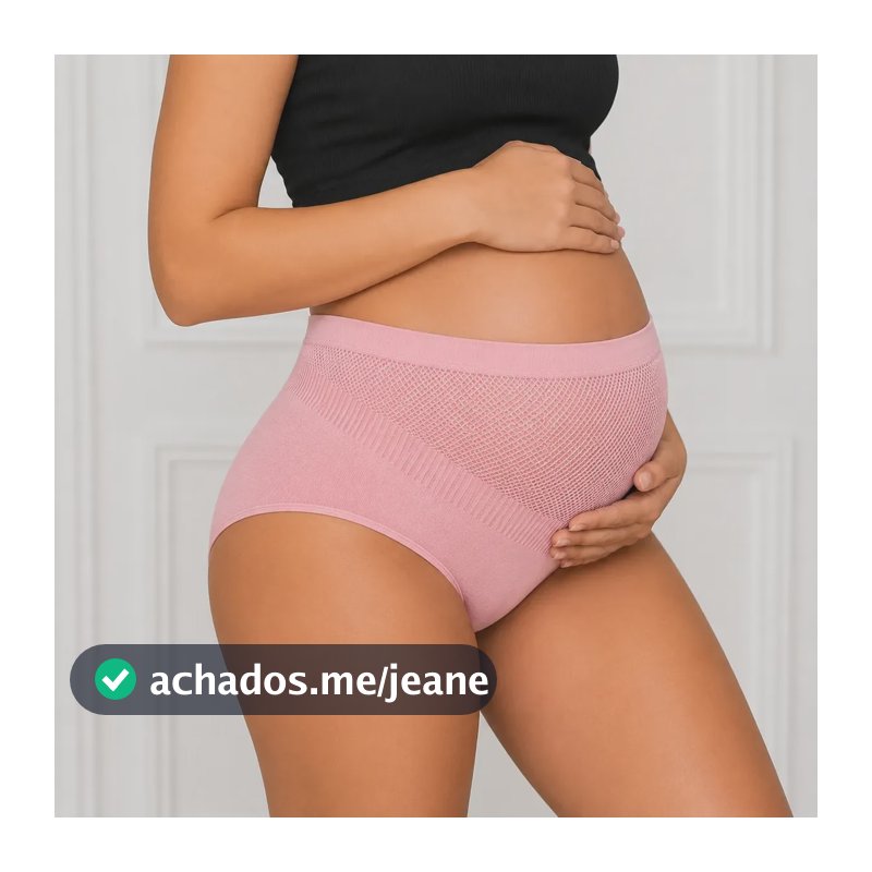 Kit 2 Calcinhas Gestante Cós Alto Gravidez E Pós-parto Sortido Gg