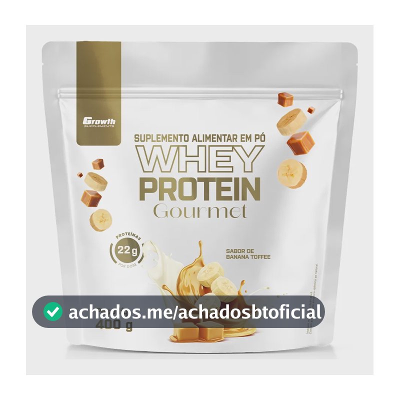 Whey Protein Gourmet 400g Growth Supplements - Banana Toffee Banana Toffee