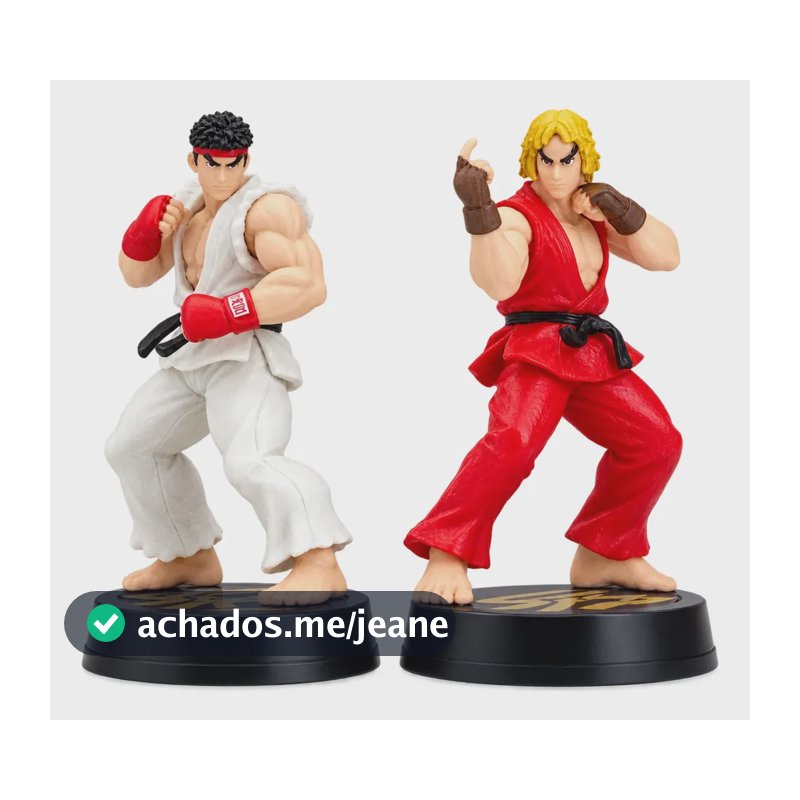 Ryu E Ken Street Fighter Kit Bonecos Action Figure Game Luta