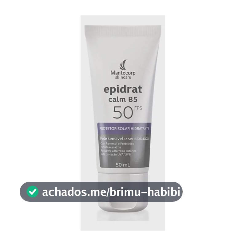 Protetor Solar Epidrat Calm B5 FPS 50 de 50 mL Pele Sensível