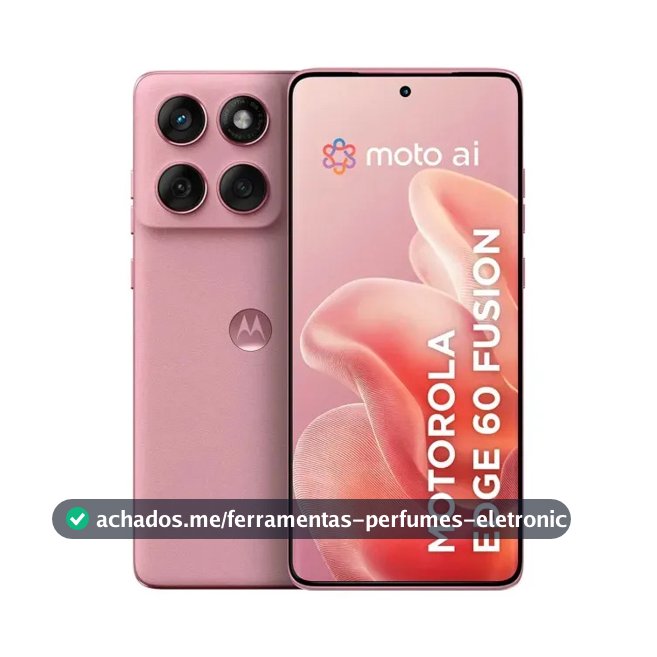Smartphone Motorola Edge 60 Fusion 5g - 256gb 8gb Ram+8gb Ram Boost, 50mp Sony Ai Camera Ip68 Nfc - Rosa
