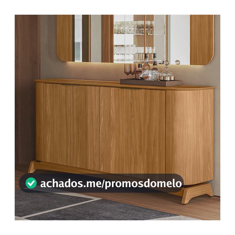 Aparador Buffet Para Sala De Jantar 160cm Verbena Ypê