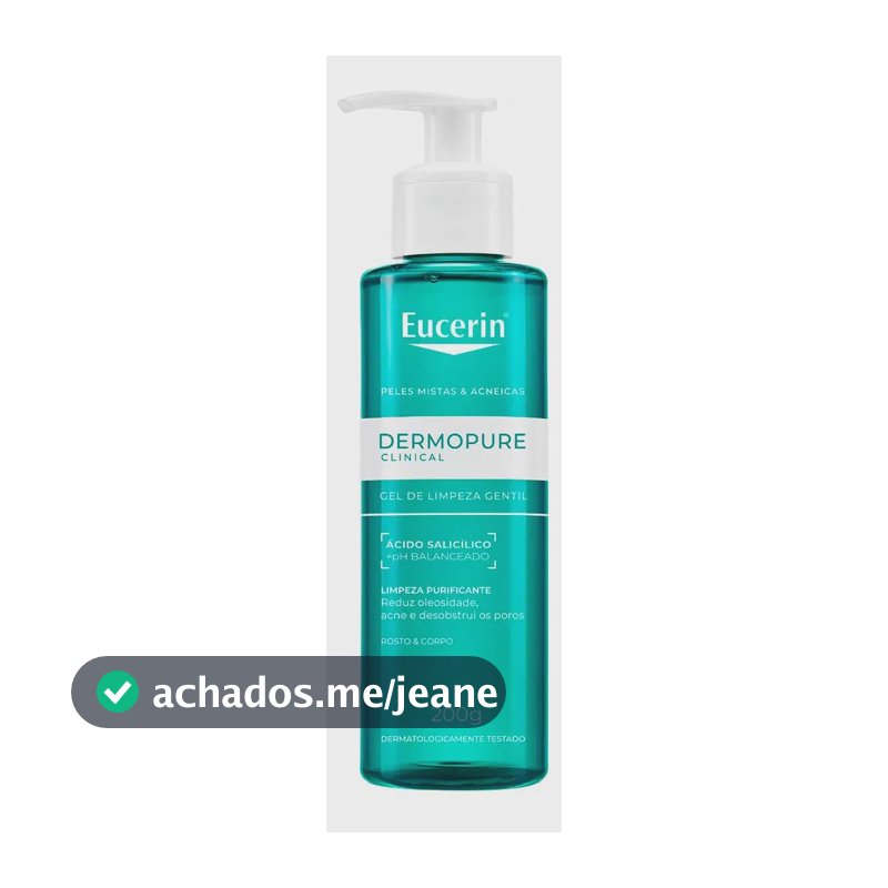 Eucerin Dermopure Clinical Gel De Limpeza Gentil 200ml Oleosa Dia