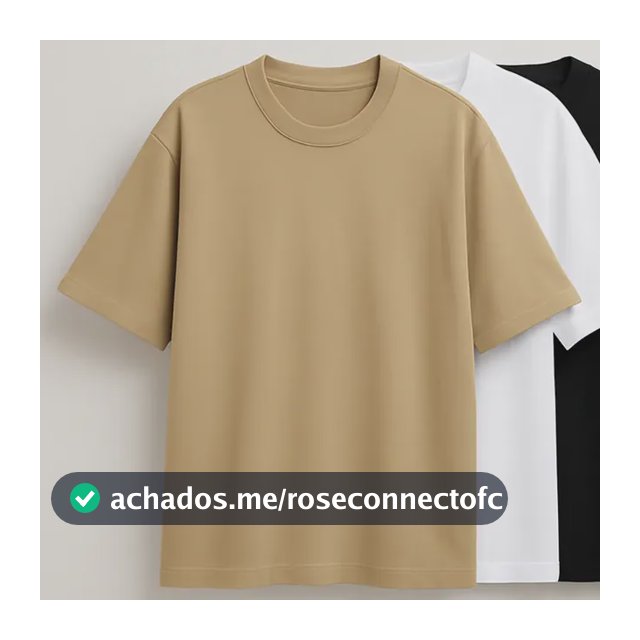 Kit 3 Oversized Masculina Stretwear Básica Lisa Premium