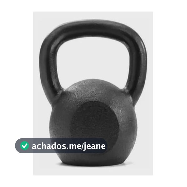 Kettlebell 10kg Pintado Treino Funcional Em Casa Cor Preto Preto